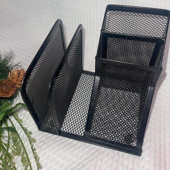 Other - Black Mesh Desk Organizer